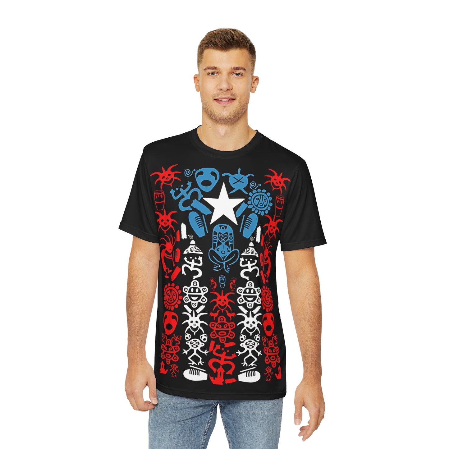 Celebrate Puerto Rican Heritage with a Taino-Inspired Flag Tee