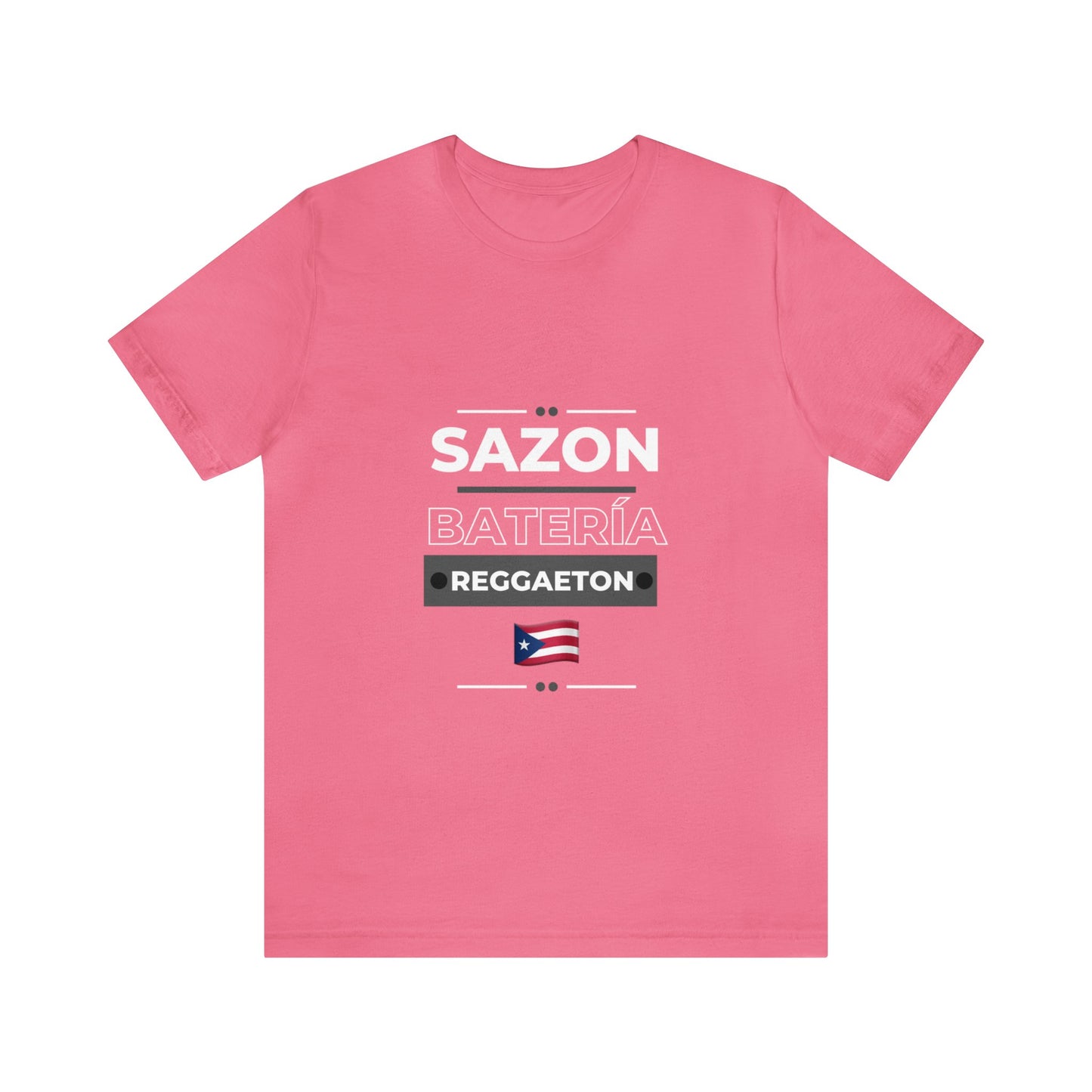 Sazon bateria y reggaeton tshirt that is sure to please any one from Puerto Rico, this is a great gift for any boricua in your life.