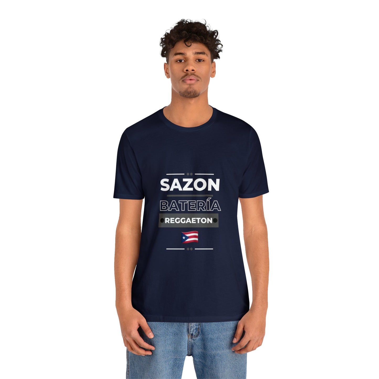 Sazon bateria y reggaeton tshirt that is sure to please any one from Puerto Rico, this is a great gift for any boricua in your life.