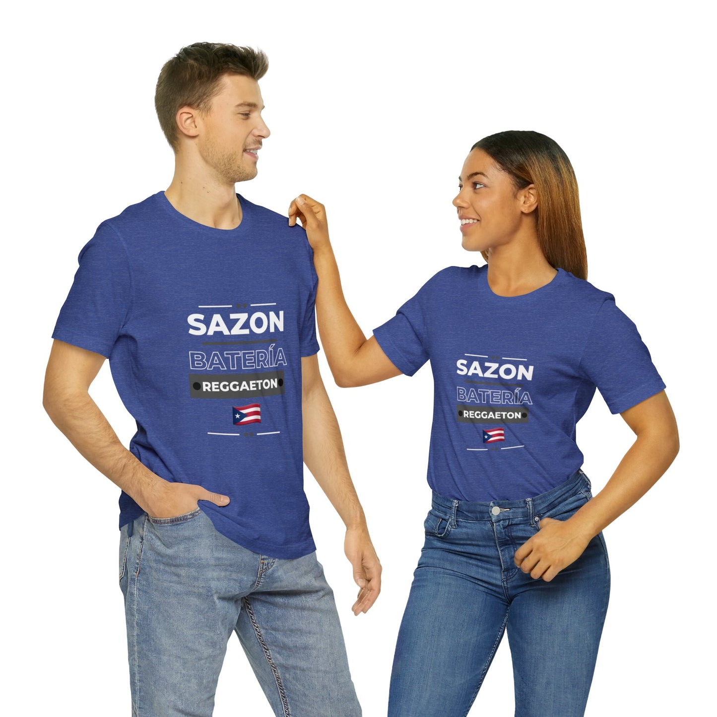 Sazon bateria y reggaeton tshirt that is sure to please any one from Puerto Rico, this is a great gift for any boricua in your life.