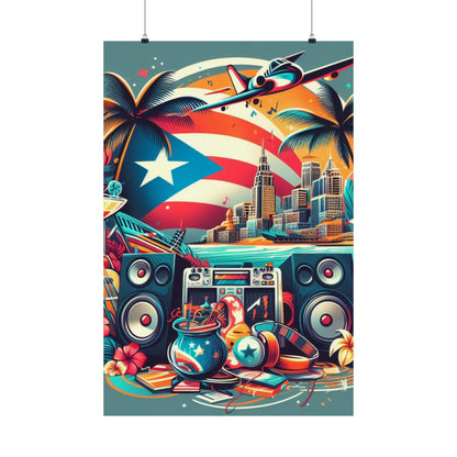 Ritmo Boricua: Puerto Rico Reggaeton Groove Poster