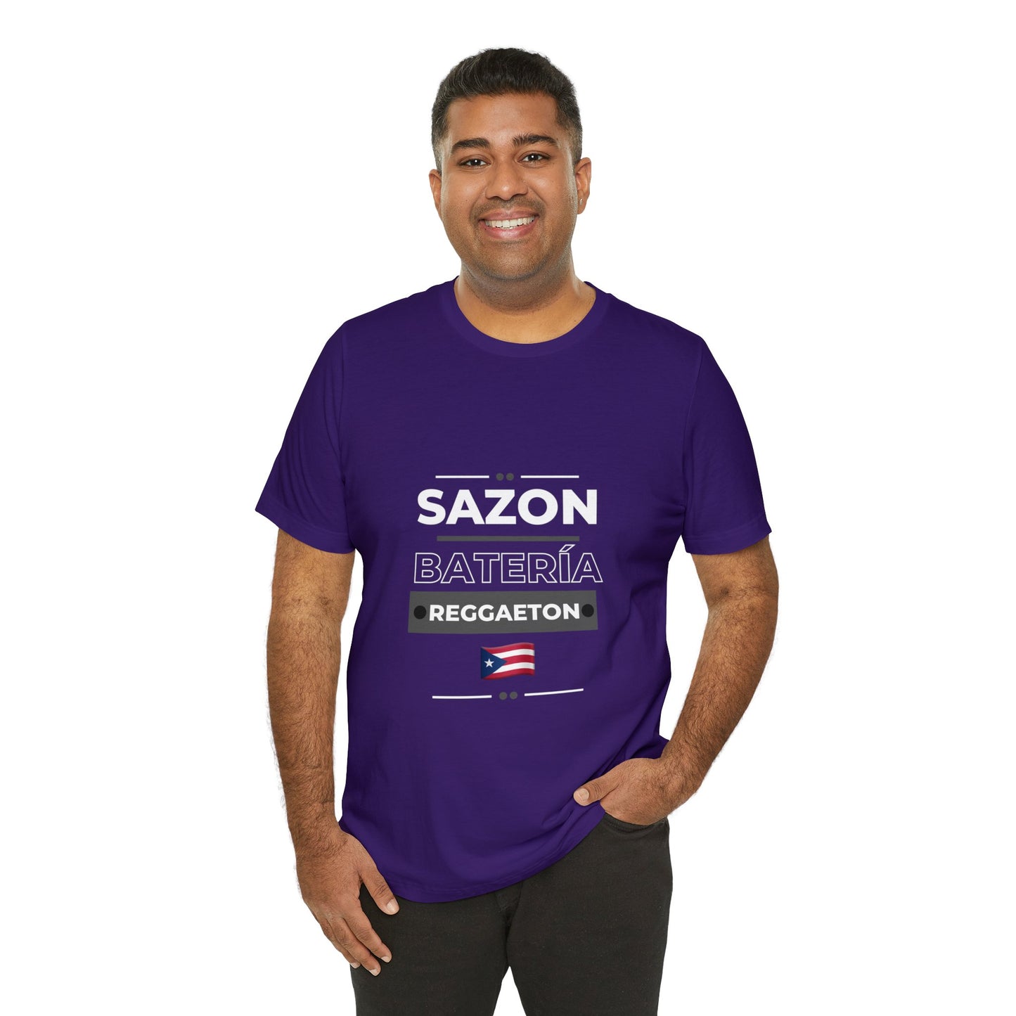 Sazon bateria y reggaeton tshirt that is sure to please any one from Puerto Rico, this is a great gift for any boricua in your life.