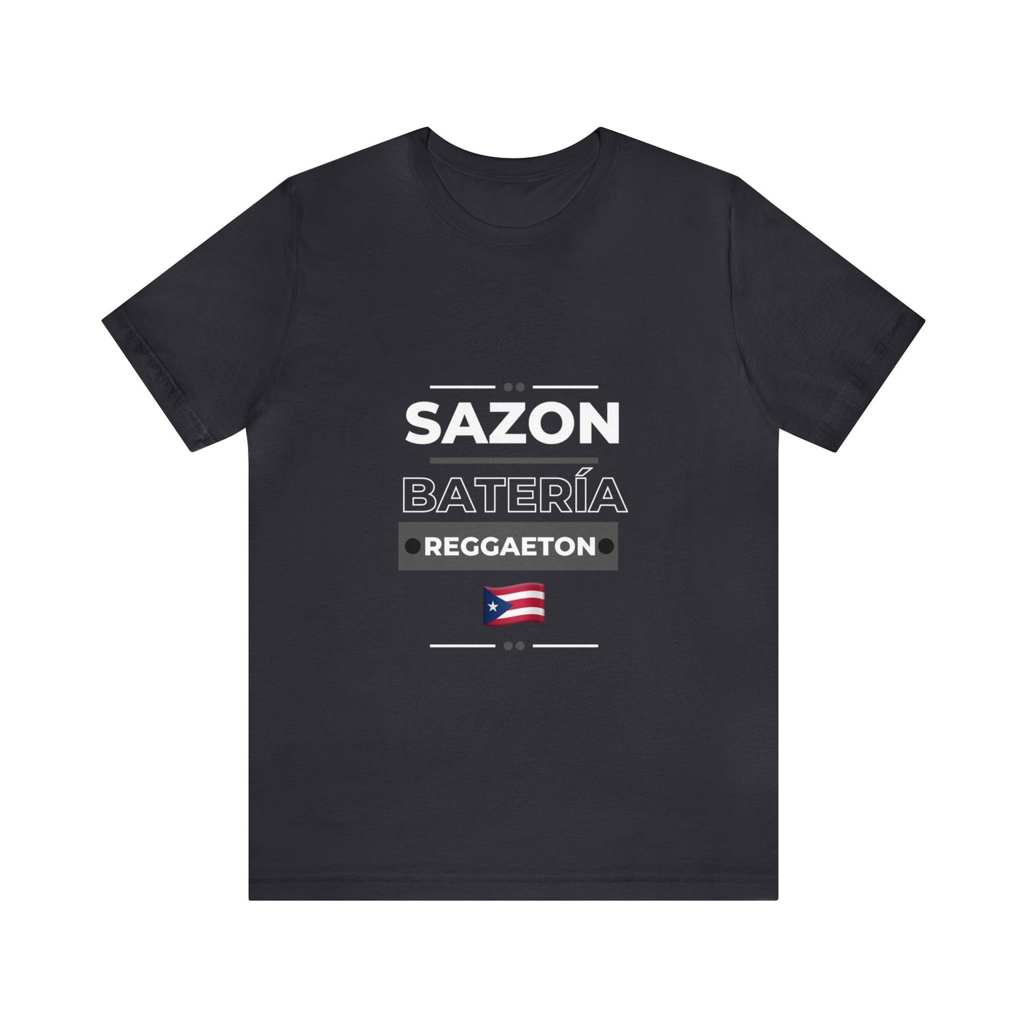 Sazon bateria y reggaeton tshirt that is sure to please any one from Puerto Rico, this is a great gift for any boricua in your life.