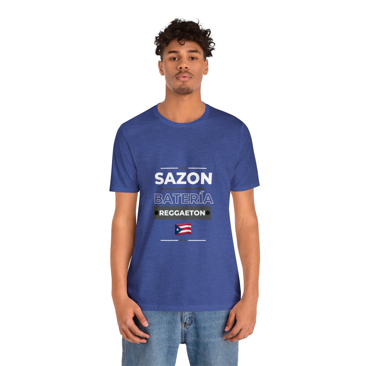 Sazon bateria y reggaeton tshirt that is sure to please any one from Puerto Rico, this is a great gift for any boricua in your life.