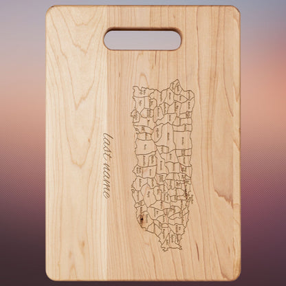 Personalized cutting board to show your Puerto Rican pride!!!