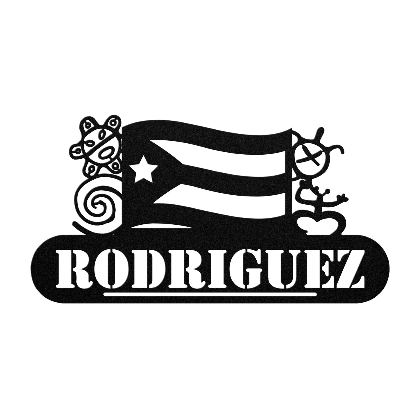 Personalized Puerto Rican sign