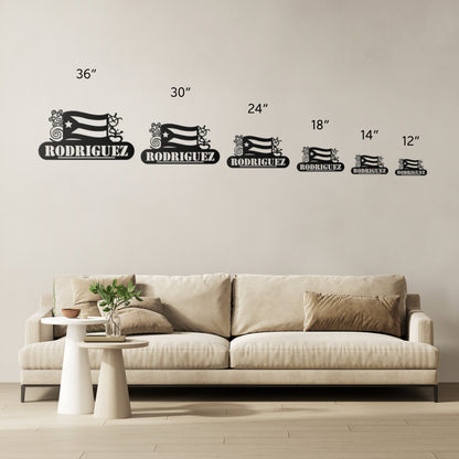 Personalized Puerto Rican sign